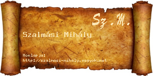 Szalmási Mihály névjegykártya